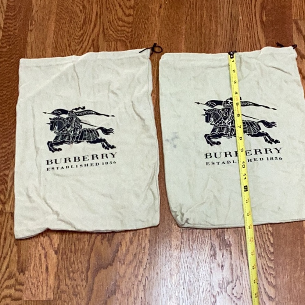 2 BURBERRY Established 1856 dust bag